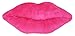 Haan Crafts Plush Lips Pillow Beginner/Kids Sewing Kit, Bright Pink