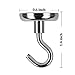 AUTIDEFY Magnetic Hook,12 Pack 12LB Strongest Heavy Neodymium Hanging Hooks D16 Multi-purpose Indoor Outdoor Kitchen Bathroom Bedroom Garage Lockers Office