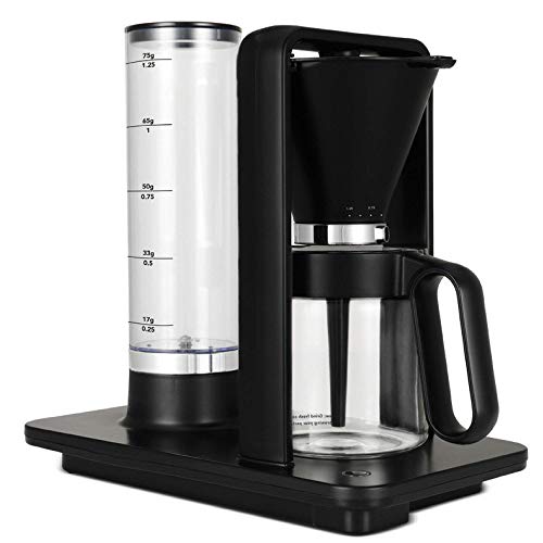 Wilfa Precision Automatic Coffee Brewer (WSP-1B), LED Display, Detachable Water Tank, Precise Temperature and Water Control, Hot Warming Plate, Glass Carafe Included, Pour Over, Black