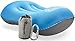 Inflatable Camping Pillow + Ultralight Stuff Bag + Screw Locking Carabiner - Excellent Choice for Camping, Travel, Go Bags, Hiking Essentials or Backpacking Gear (Navy Blue)