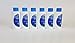 Head and Shoulders Men Full & Thick 2-in-1 Dandruff Shampoo + Conditioner 1.7 Fl Oz (Pack of 6)