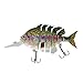 ROSE KULI Fishing Bass Lures Multi Jointed Topwater Life-Like Trout Swimbait Hard CrankBaits