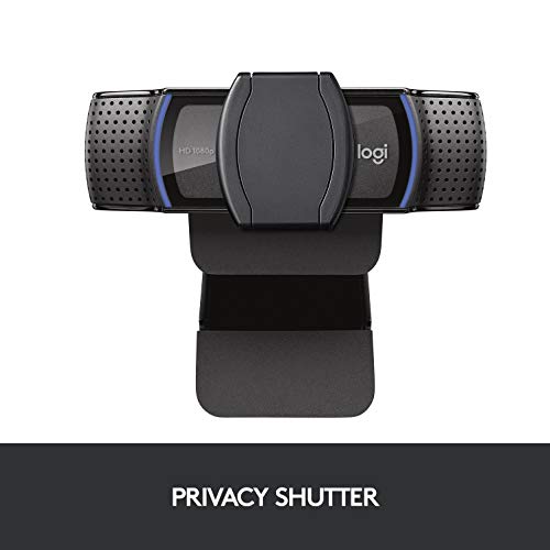 Logitech C920S HD Pro Webcam, Full HD 1080p/30fps Video Calling, Clear Stereo Audio, HD Light Correction, Privacy Shutter, Streaming, Works with Skype,Zoom,FaceTime, PC/Mac/Laptop/Tablet/XBox - Black - Image 6