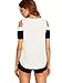 MakeMeChic Women's Casual Cold Shoulder T-Shirt Tops Color Block Tunic Blouse