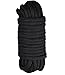 Namee 32 feet/10m BDSM Bondage Soft Cotton Rope for Sex Restraints for Couples 8mm Soft Silk Rope Solid Braided Twisted Ropes Black