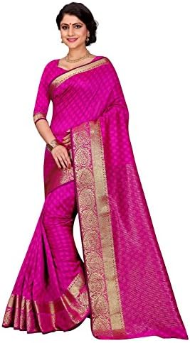 FKART Silk Saree With Blouse Piece