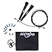 ACCTREND Jump Rope Kit - Adjustable Steel Cable Skipping Rope with PU Coating, Wearable Tube & Lightweight Handles – Speed Jumprope for Fitness, Skip Training, Crossfit, Boxing Exercises, MMA Workout