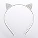 Cat Ears Headband Rhinestone Cat Headbands Crystal Hair Hoop Women Girls Kids Party Decoration Headdress Cosplay Costume Headwear Halloween Makeup Handmade Headpiece Hair Band Hair Accessories 4 Pack
