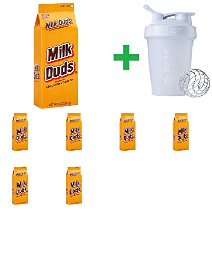 Milk Duds Carton Candy, 10 oz (7 PCS) + Assorted Sundesa, BlenderBottle, Classic With Loop, 20 oz