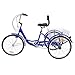 VANELL Adult Tricycle 20 inch 7 Speed Trike Cruise Bike 3 Wheeled Bicycle W/Large Size Basket for Adult Teenager Shopping Exercise Recreation (Blue, 20″-7speed)thumb 4