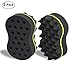 HALLO Big Holes Double Sides Barber Hair Brush Twist Sponge Make Dreads Locking Twist Coil Afro Locs Hole 16mm/0.62in (2 Packs)