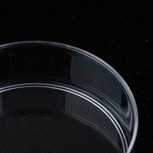 image for D DOLITY Petri Dish Set with Lids 35-90mm (Pack of 10) Plastic, Steril