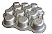 Baker's Edge Muffin Pan, Premium Double Coated Nonstick Cupcake Pan 100% Made in the USA | Easier to Clean, Cast Aluminum (No Warping) Ideal Tin for Mini Cakes Small Bites & More - 12 Cups