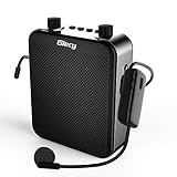 Giecy Voice Amplifier Wireless Personal with UHF Microphone Headset 30W 2800mAh Portable Amplifiers Rechargeable for Teachers Singing CoachesTraining Tour Guide