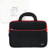 Evecase Ultra-Portable Universal Neoprene Carrying Sleeve for Tablets and Laptops such as Tabeo e2 8 inch Kids Tablet - Black
