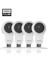 Home Security Camera, 1080P Indoor Security Camera Wireless Home Camera with Motion Detection, Cloud Storage, Two Way Audio, Night Vision, Pet Camera Alexa Compatible (4 Pack) (Security Cameras)