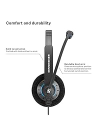 Sennheiser Cultura Serie Auriculares de correa Ancha (sc60 usb ctrl)