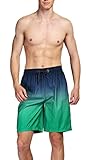 Men's Quick Dry Boardshorts Gradient Color Bathing Swimming Trunks Beach Shorts