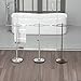 Gatco 1506 Floor Standing S Style Towel Holder, Satin Nickel