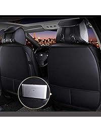 JOJOHON   Fundas para asientos de coche, unisex, totalmente redondeadas, de piel sintética, con tejido transpirable 3D