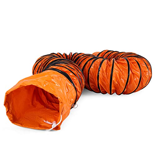 OrangeA Utility Blower Fan 10 inch Portable Ventilator High Velocity Utility Blower Mighty Mini Low Noise with 10M Duct Hose (10 inch Fan with 10M Hose) - Thumbnail 5