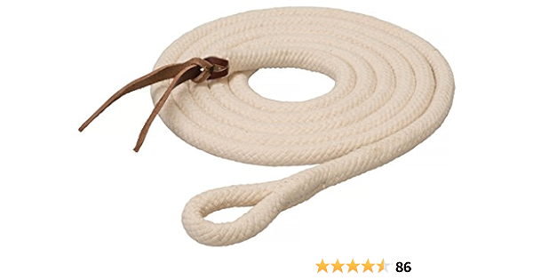 WEAVER COTTON LEAD Soft Cotton 5/8" Rope Length 10ft Black