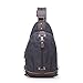Fashion Backpack Purse Canvas Messenger Bag Mini Backpack for Women Sling Crossbody Travel Rucksack Handbag Purse Men (Black)
