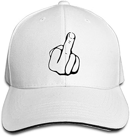 Fashion Middle Finger Sign Sandwich Baseball Cap Trucker Hats