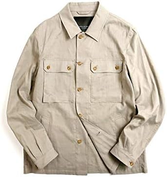 Amazon マッキントッシュロンドン リネン混 ミリタリー シャツ ジャケット ブルゾン カーキ メンズ k02 コート ジャケット 通販