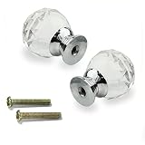 AllLife 10 Pcs 30mm Diamond Shape Crystal Cabinet Closet Knob Cupboard Drawer Pull Handle