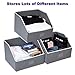 Woffit Linen Closet Storage Organizers – Set of 3 X Large Foldable Baskets to Organize Your Sheets, Towels, Washclothes, Blankets, Clothing, Sweaters, Etc – Fabric Bins