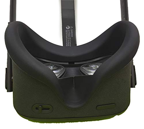 LICHIFIT Zacht anti-zweet siliconen VR-oogmasker voor Oculus Quest VR headset wasbare anti-lekbescherming oogafdekking… - Afbeelding 4