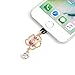 Mavis's Diary 2 Pcs Cute Bling Diamond Dust Plugs/Cell Charms for iPhone 7 Plus,iPhone 6S Plus,iPhone SE 5.5