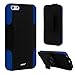 iXCC [Three Layer] iPhone 6 Plus / 6s Plus Case, Kickstand Holster Belt Clip Shockproof Case Cover with Soft Silicone Lining and Hard PC Back - Blue