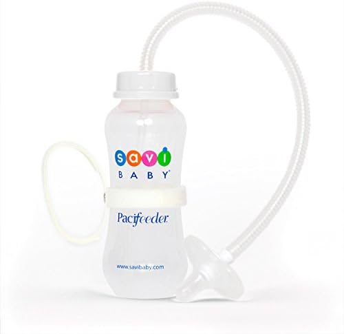 Pacifeeder Hands Free Baby Bottle Anti-Colic Feeding System (White)