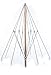 7.5 ft. Steel Commercial Grade Heavy Duty Beach Umbrella with Ash Wood Pole & Acrylic Fabric