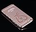 iPhone 6S Case,iPhone 6 Case,ikasus Mini Love Heart Glitter Bling Crystal Rhinestone Diamonds Clear Rubber Rose Electroplate Plating Frame TPU Soft Silicone Bumper Case Cover for iPhone 6/6S 4.7