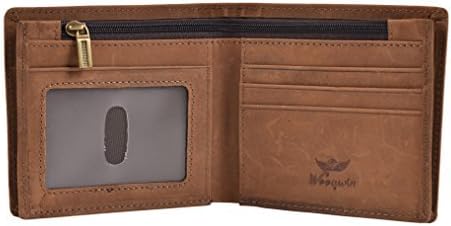 Men's Wallet RFID Vintage Genuine Leather Slim Bifold Wallet Handmade