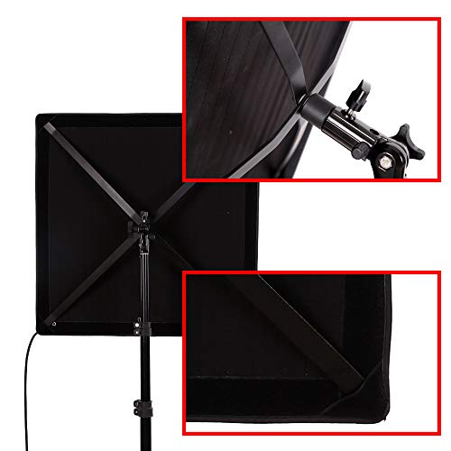 Fomito Falconeyes RX-12TD Foldable Roll-Flex LED Light Kit Bi-Color Temperature 3000K-5600K + RX-12OB Spread Softbox Diffuser + RX-12SB Standard Diffusor + RX-12SBHC Honeycomb Grid Softbox