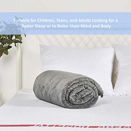 IRVINE-HOME-COLLECTION-Bamboo-Weighted-Blanket-40x60-TwinFull-Size-10lbs-for-Kids-7-Layers-100-Natural-Bamboo-Cotton-with-Premium-Glass-Beads-Breathable-and-Cooling-Bamboo-Oeko-Tex-Certified