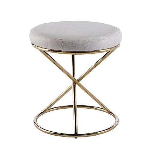 Furniture HotSpot – Vanity Ottoman/Gold Stool - Thumbnail 2