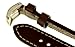 JP Leatherworks Panerai Style Thick Full Grain Leather Watch Band With Heavy Stainless Steel Buckle (Brown)