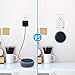 Galdoo Outlet Wall Mount Hanger Stand for Echo Dot 3rd Gen, Upgraded Space-Saving Solution with Cord Management for Your Smart Home Speakers Without Messy Wires or Screws (2, White)