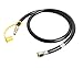 KIBOW 10Ft Low Pressure Propane Quick-Connect Hose-3/8 Inch SAE Female Flare Fitting & Male Full Flow Plug for RVs