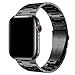 Wolait Compatible with Apple Watch Ultra 2 Band 49mm 46mm 45mm 44mm 42mm, Ultra Thin Solid Stainless Steel Band for Apple iWatch Ultra SE Series 10/9/8/7/ 6/5/4/3,Black