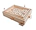 Topwon Wood Labyrinth Table Maze/Balance Board Table Maze Solitaire Game for Kids and Adults - Large - Great Gift