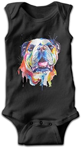 Jozie Watercolor DOG None Sleeve Jump Romper, Onesie Climbing Clothes UNISEX