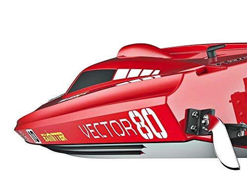 FMTStore 2.4Ghz Radio Control Control Vector 80 (cm) Super High Speed Race Boat ABS Unibody RC ARTR w/ESC Brushless Motor v798-1