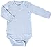 Woolino 100% Superfine Merino Wool Baby Bodysuit - Long Sleeve Onesies for Boy and Girl - 6-12 Months - Oat
