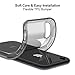 CANSHN Compatible with iPhone XR Case 6.1'', Clear Protective [Military Grade Drop Test] [Slim Thin] Case with 4 Reinforced Soft TPU Bumpers - Black